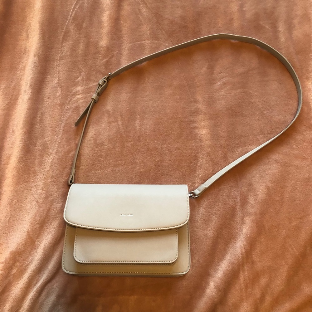 Vegan Leather Grey Crossbody Bag Pixie Mood